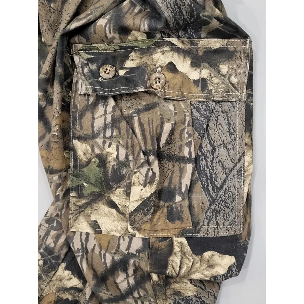Vintage Mossy Oak Pants Men's 3XL Breakup Camo Hunting Adjustable Waist USA